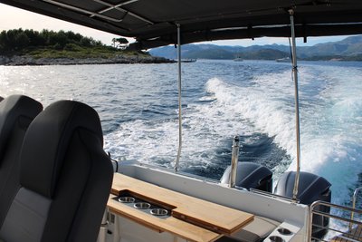 Speedboat on the Adriatic